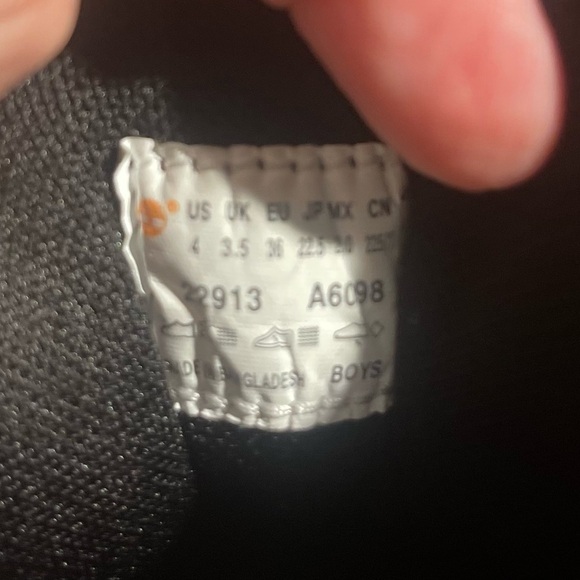 Timberland Boys Ankle Boots Sz 4 - Picture 9 of 9